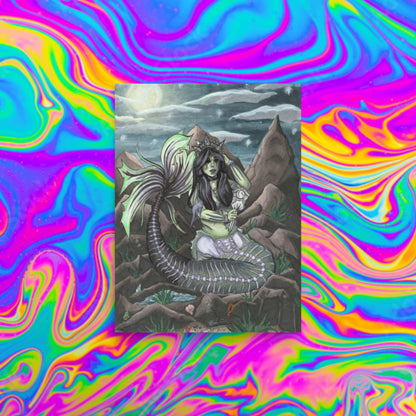 Midnight Mermaid Print