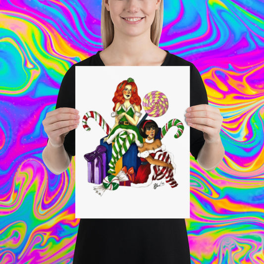 Santa's little helpers print