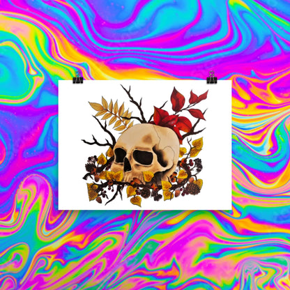autumn skull print