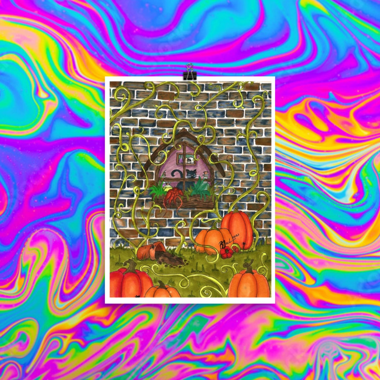 window with a view print