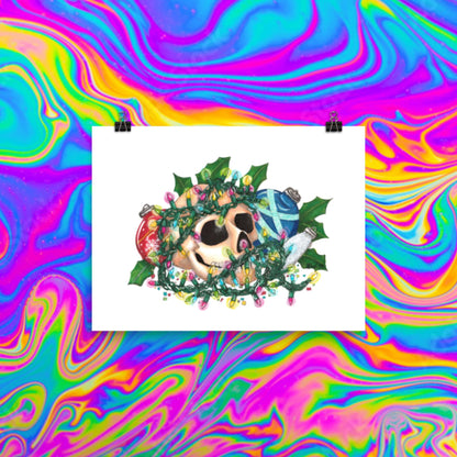 Christmas dec's skull