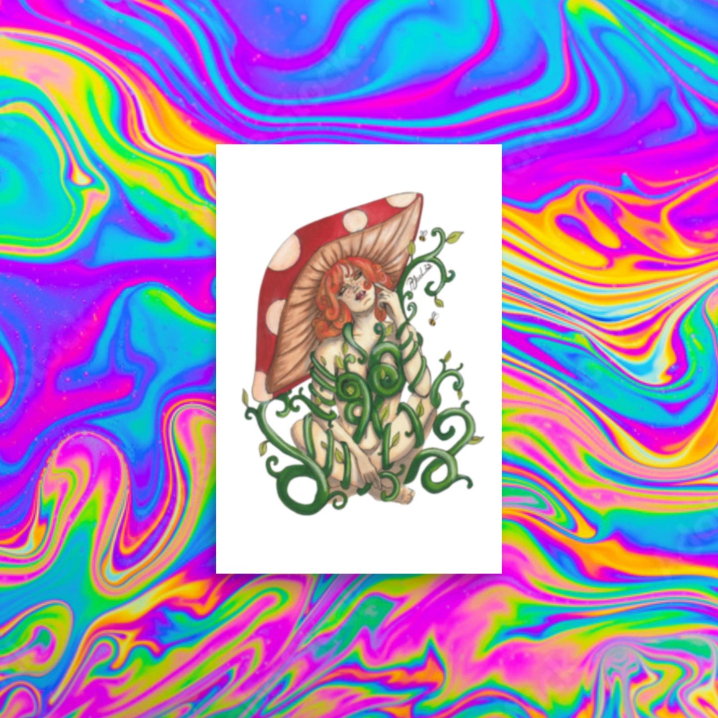 Toadstool Beauty Print