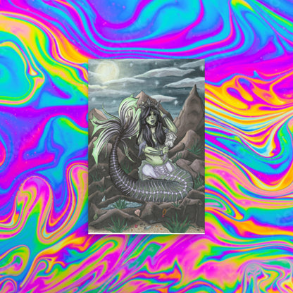 Midnight Mermaid Print