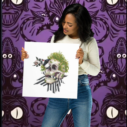Beetle Skull Print