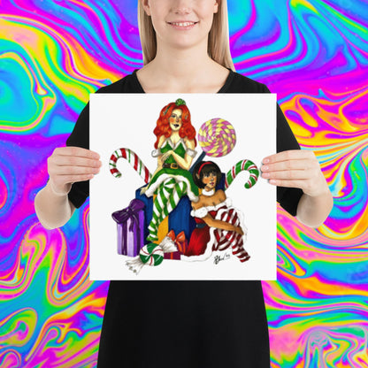 Santa's little helpers print