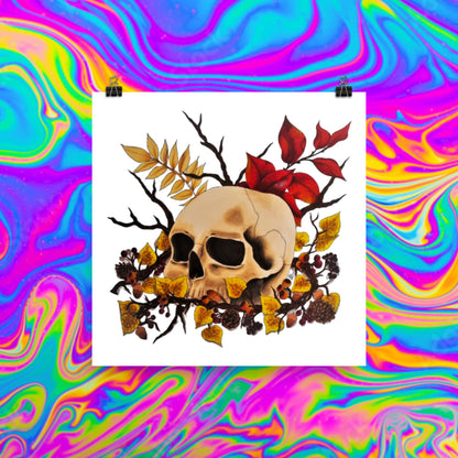 autumn skull print
