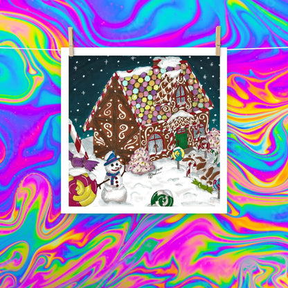 gingerbread winter print