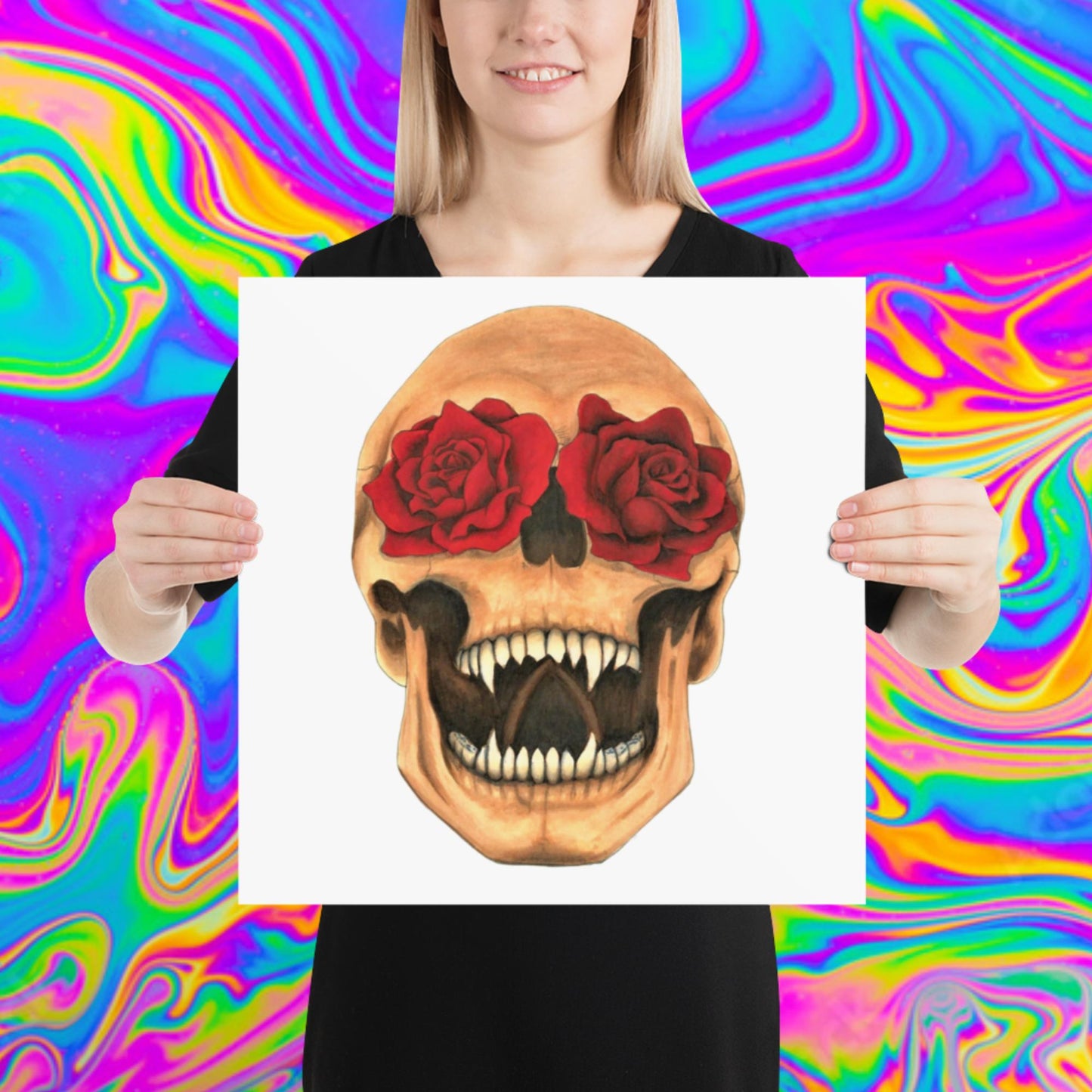 beauty from within skull print
