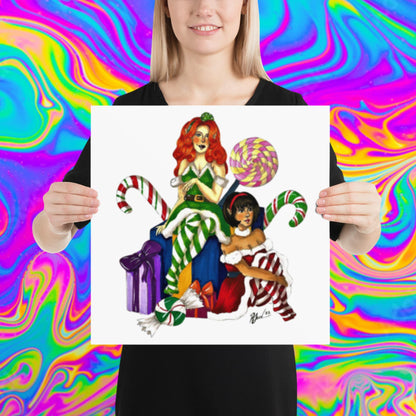 Santa's little helpers print