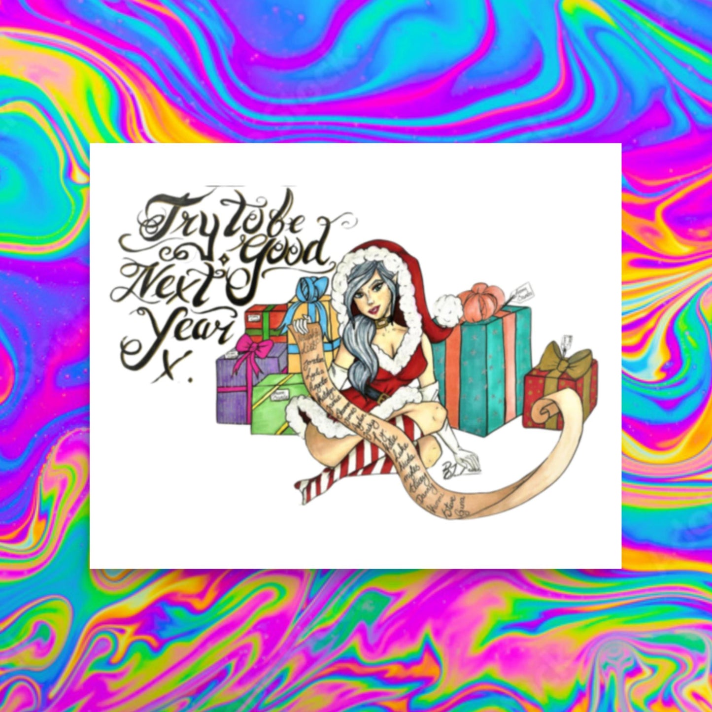 naughty list print
