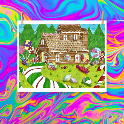 candy land Christmas print