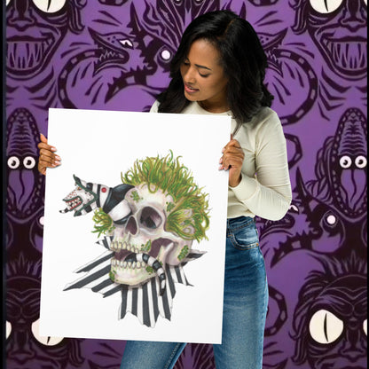Beetle Skull Print