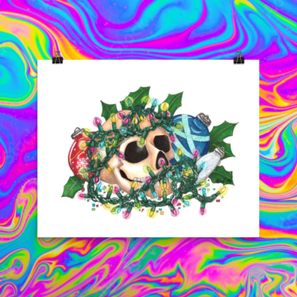 Christmas dec's skull