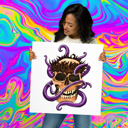 tentacle skull print