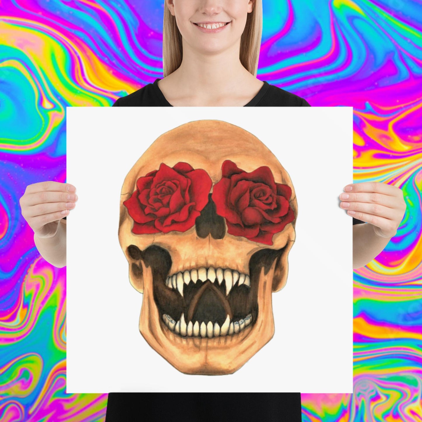 beauty from within skull print