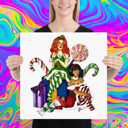 Santa's little helpers print