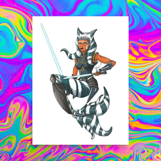Ahsoka mermaid print