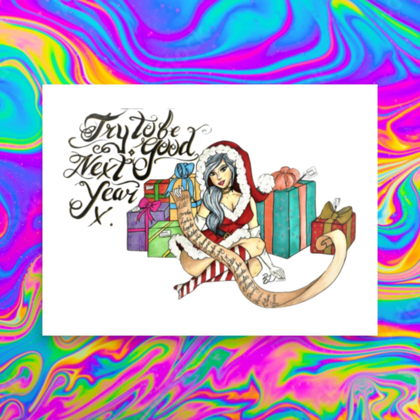 naughty list print