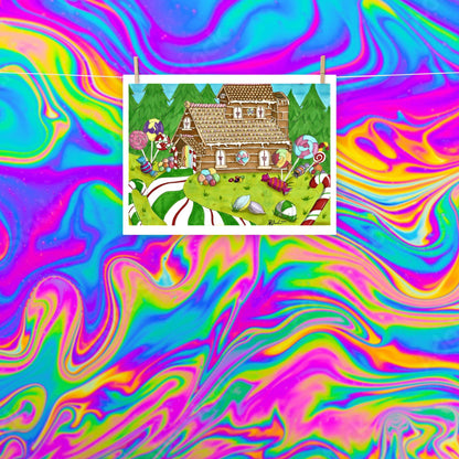 candy land Christmas print