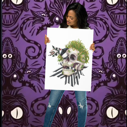 Beetle Skull Print