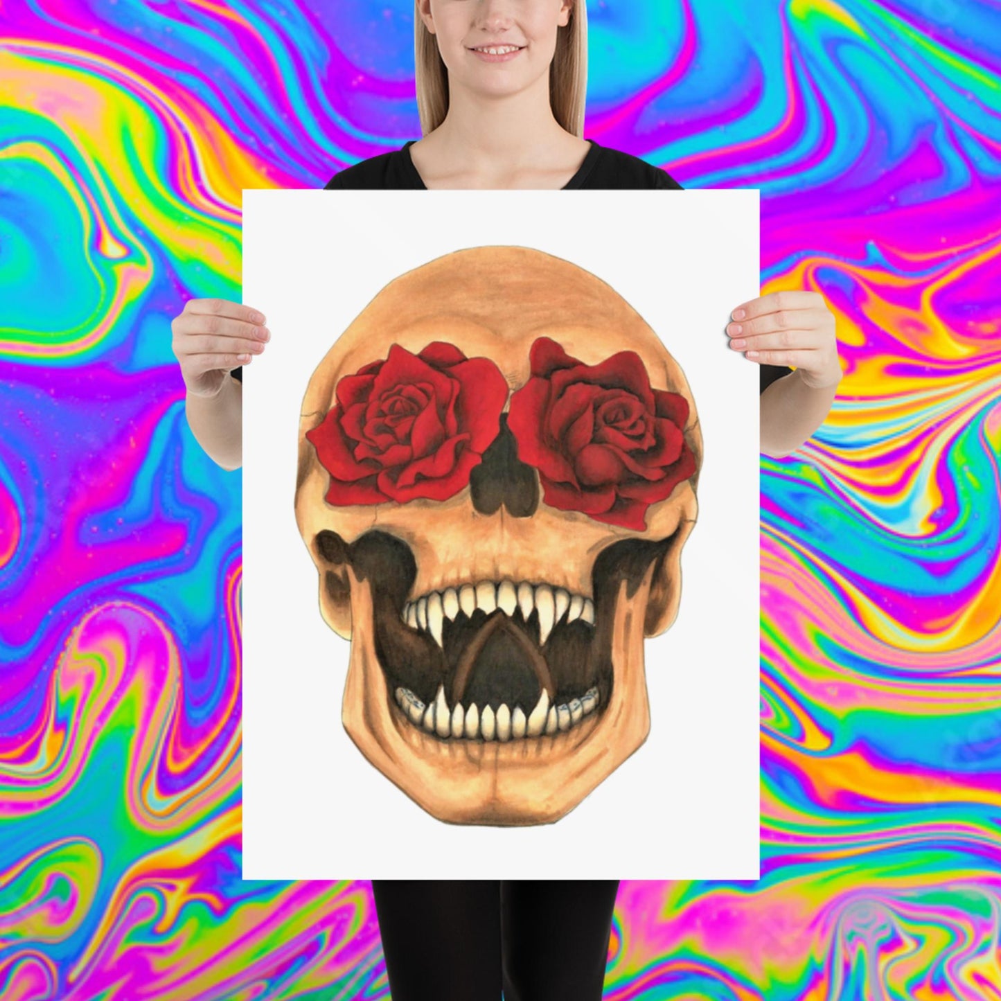 beauty from within skull print