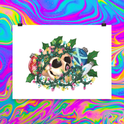 Christmas dec's skull