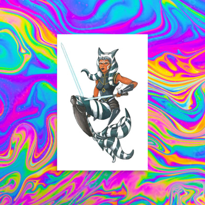 Ahsoka mermaid print