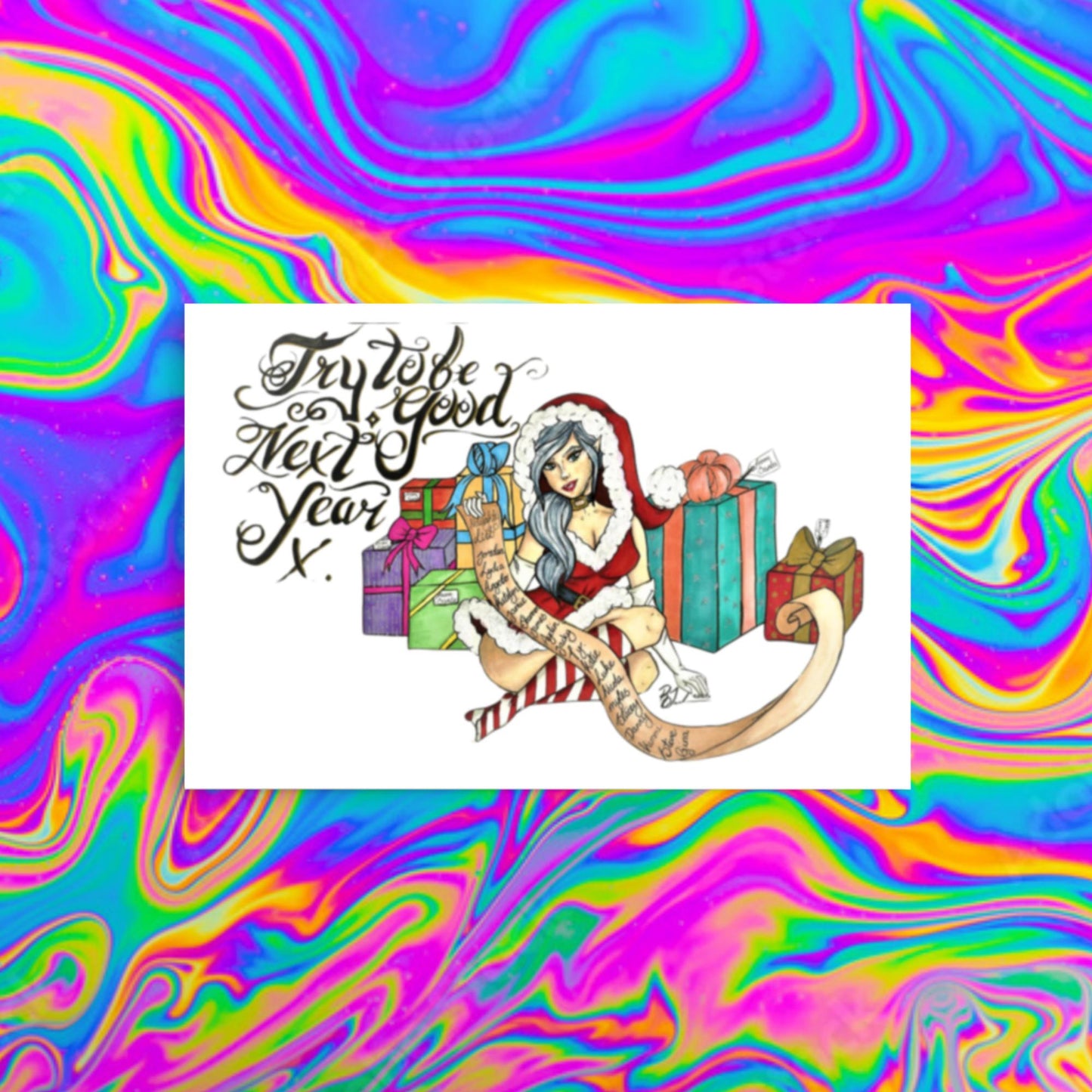 naughty list print