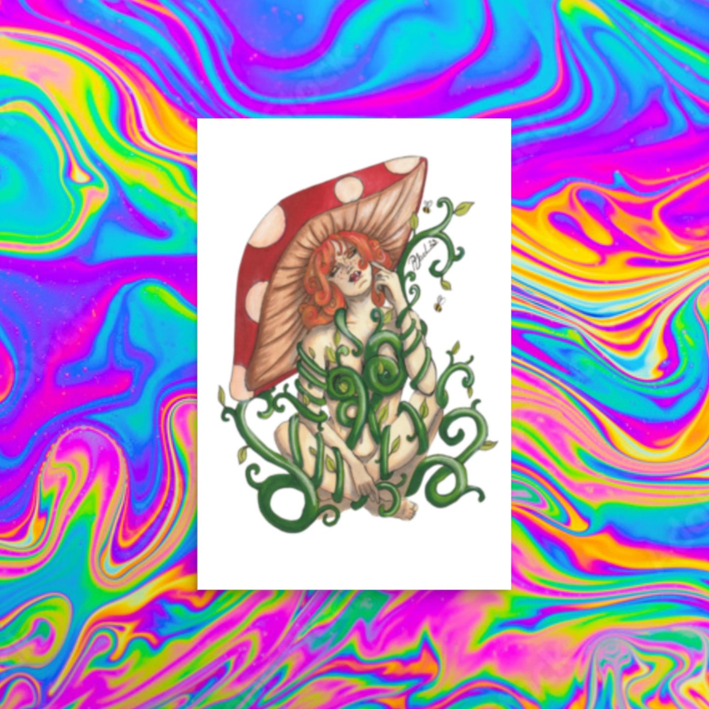 Toadstool Beauty Print