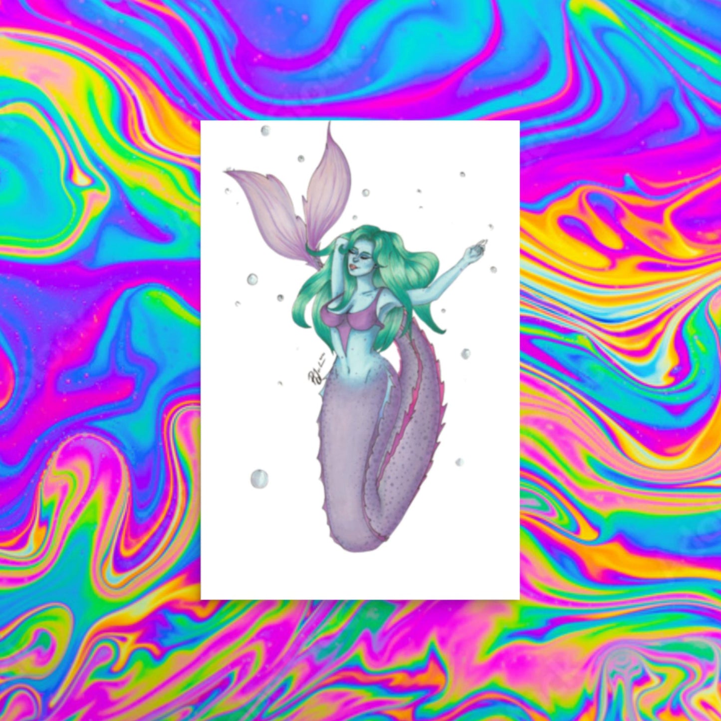 Bubble maid Print