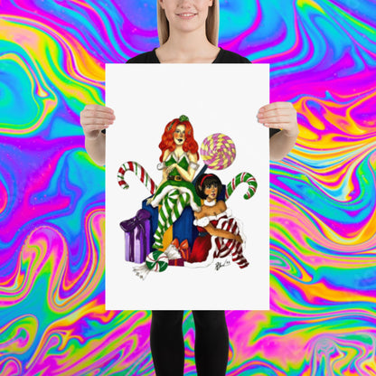 Santa's little helpers print