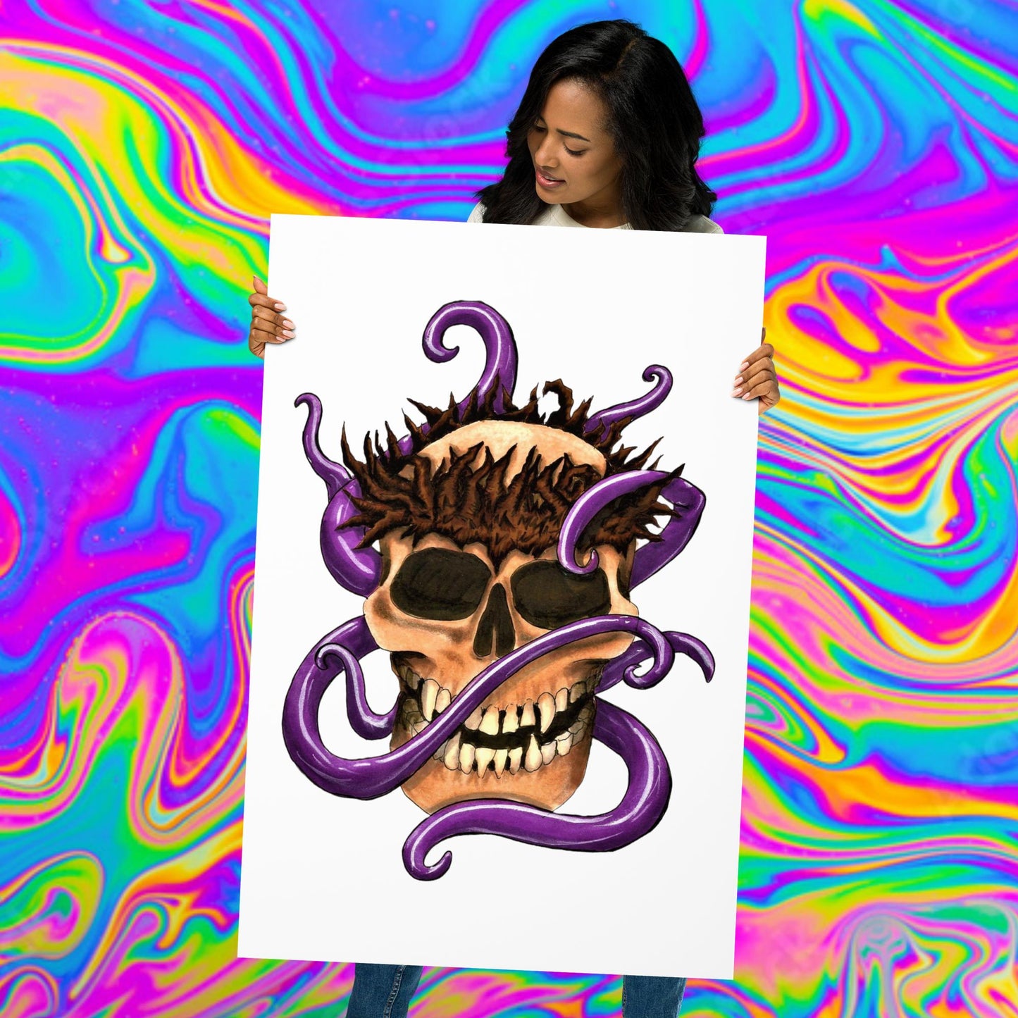 tentacle skull print