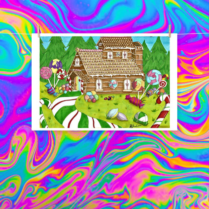 candy land Christmas print