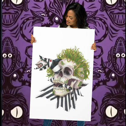 Beetle Skull Print