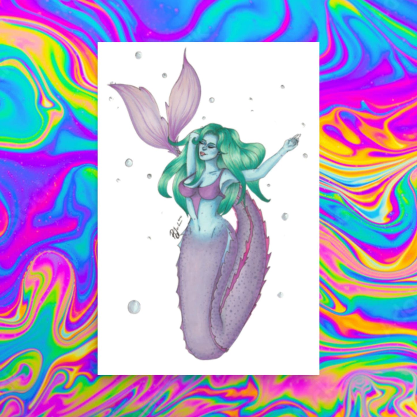 Bubble maid Print