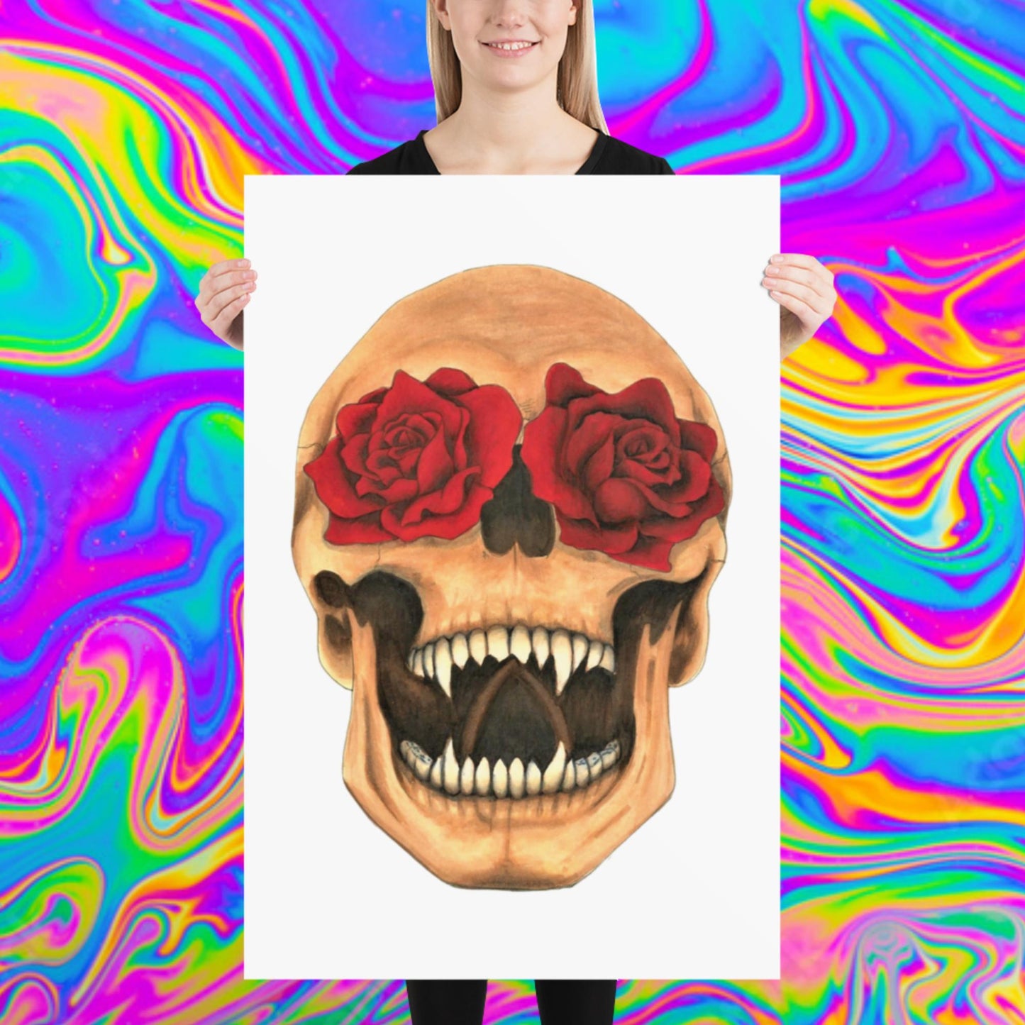 beauty from within skull print
