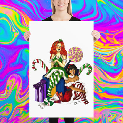 Santa's little helpers print