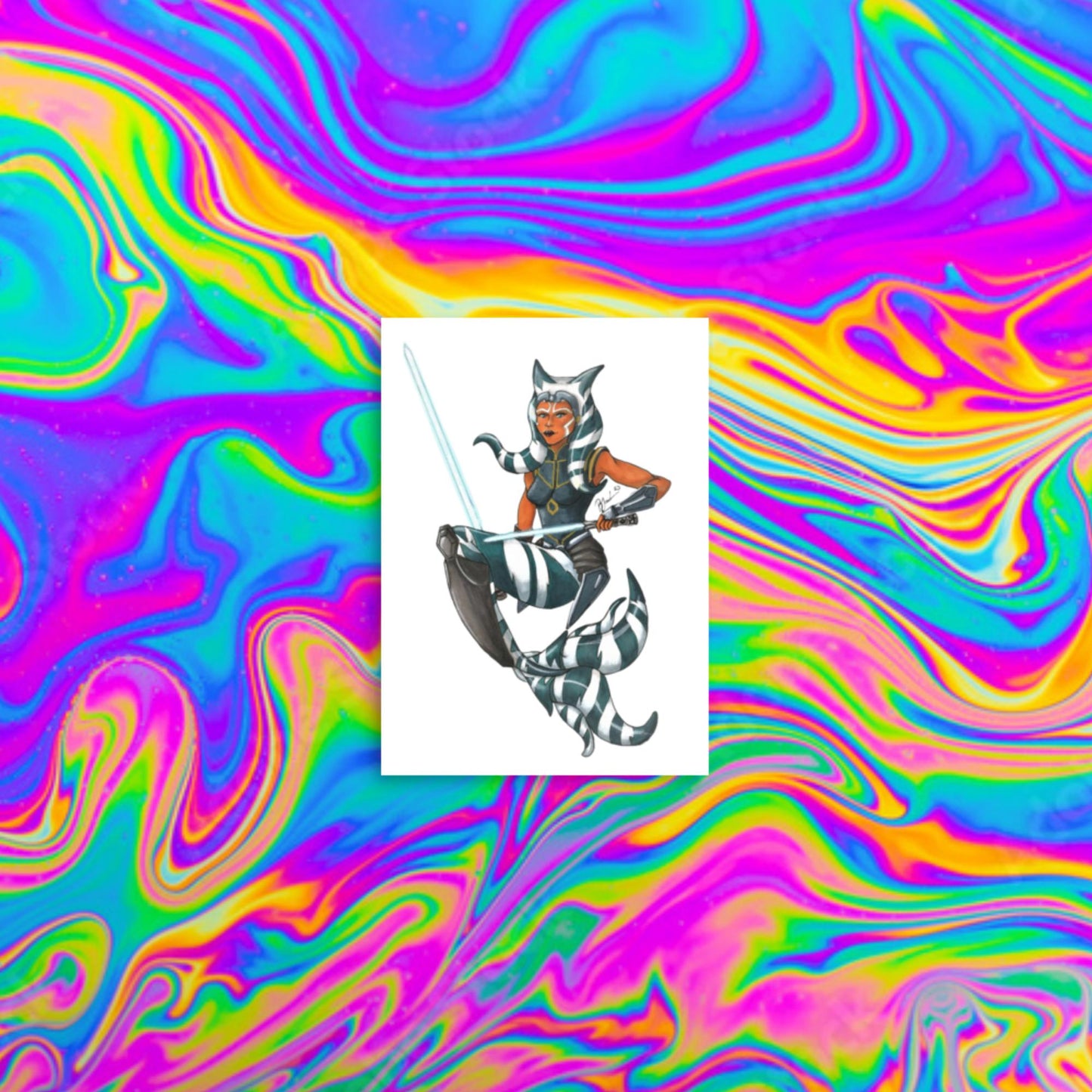 Ahsoka mermaid print