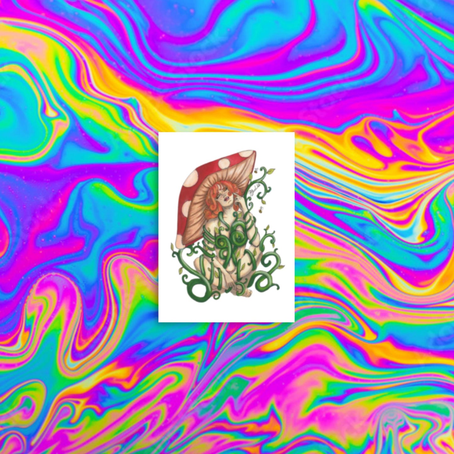 Toadstool Beauty Print