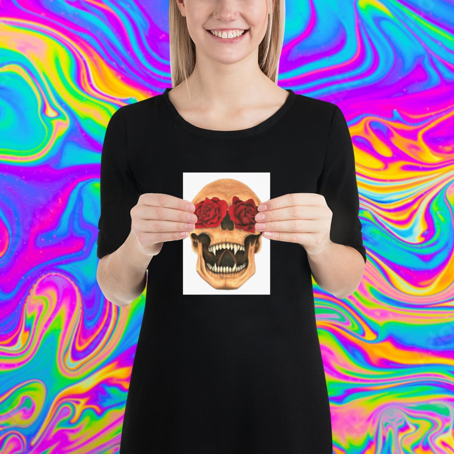 beauty from within skull print