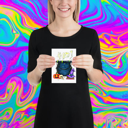 BOO! cauldron print