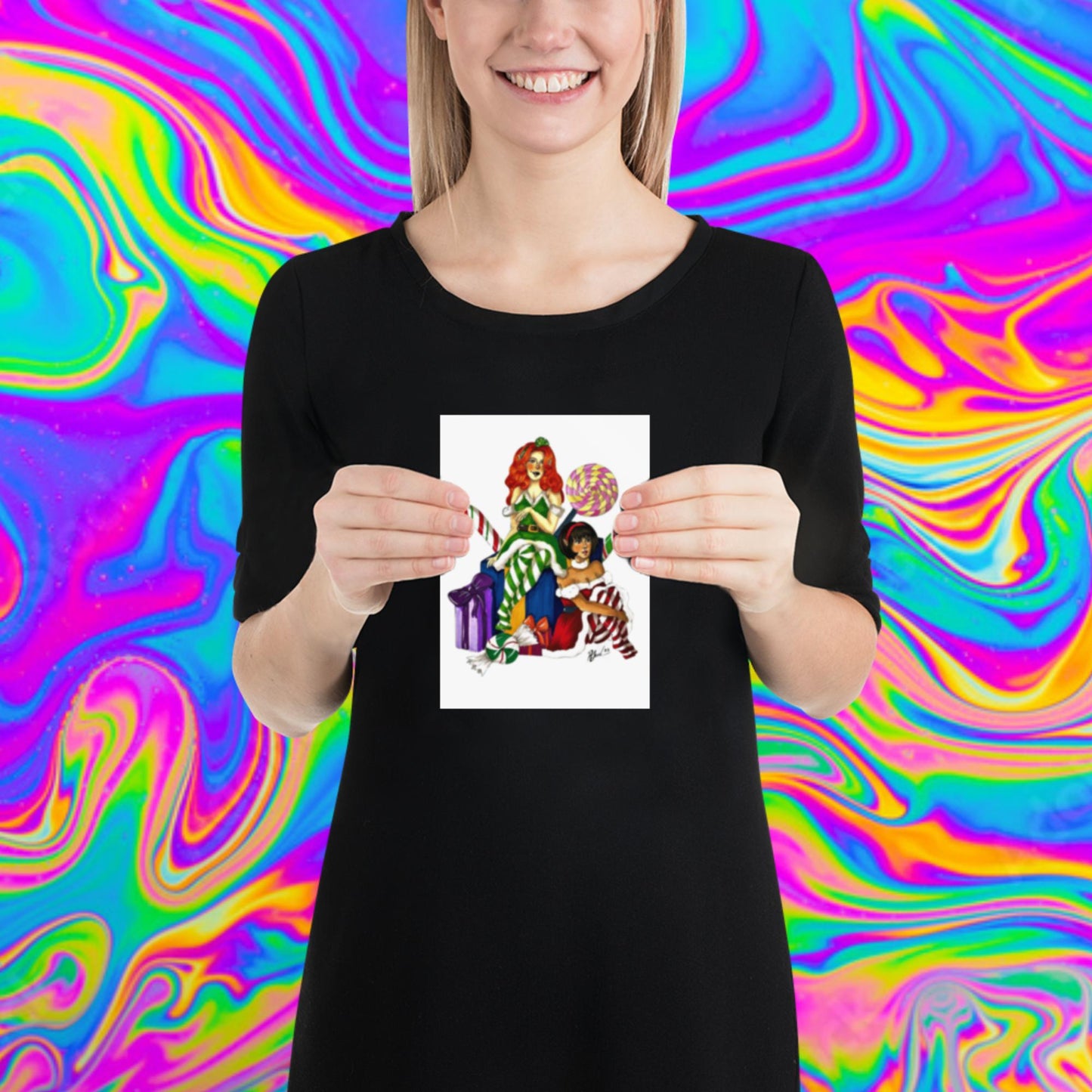 Santa's little helpers print