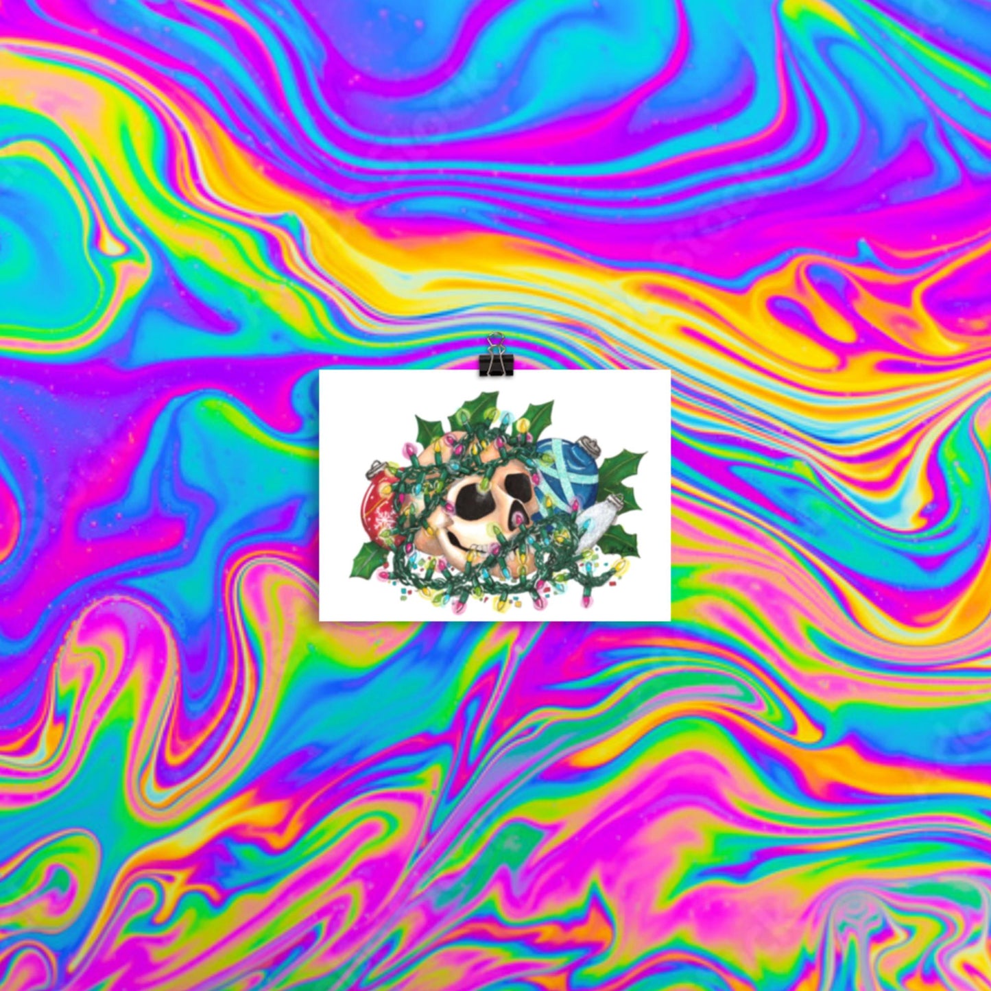 Christmas dec's skull