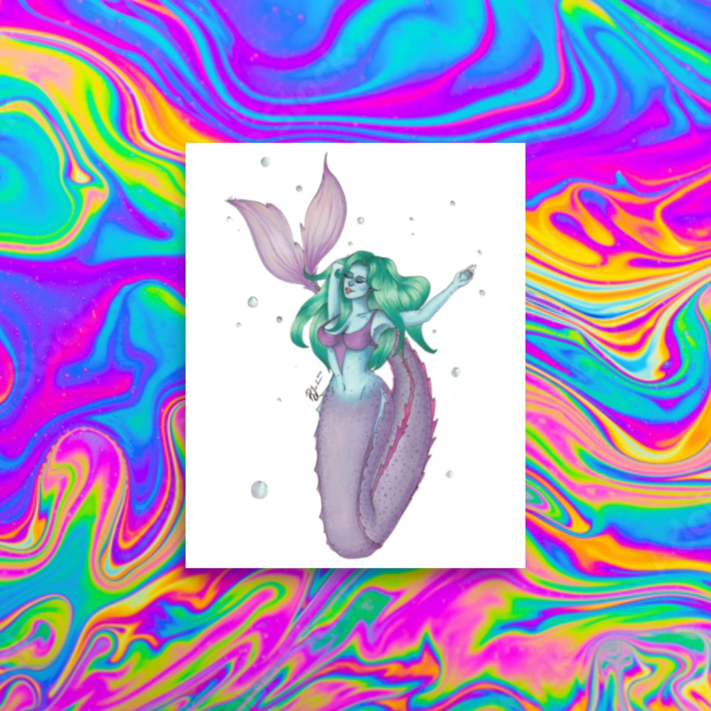 Bubble maid Print