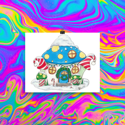 Mushroom Christmas Print