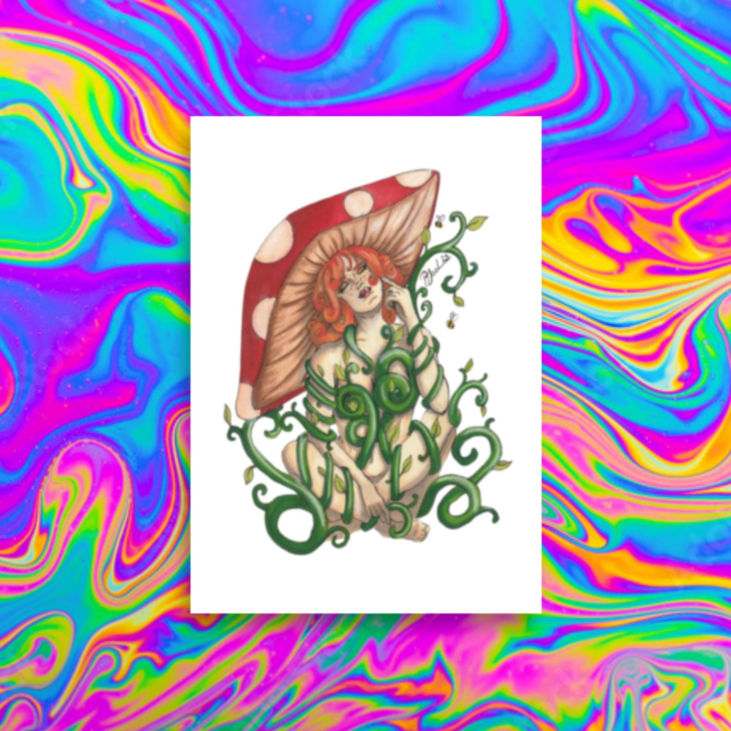 Toadstool Beauty Print