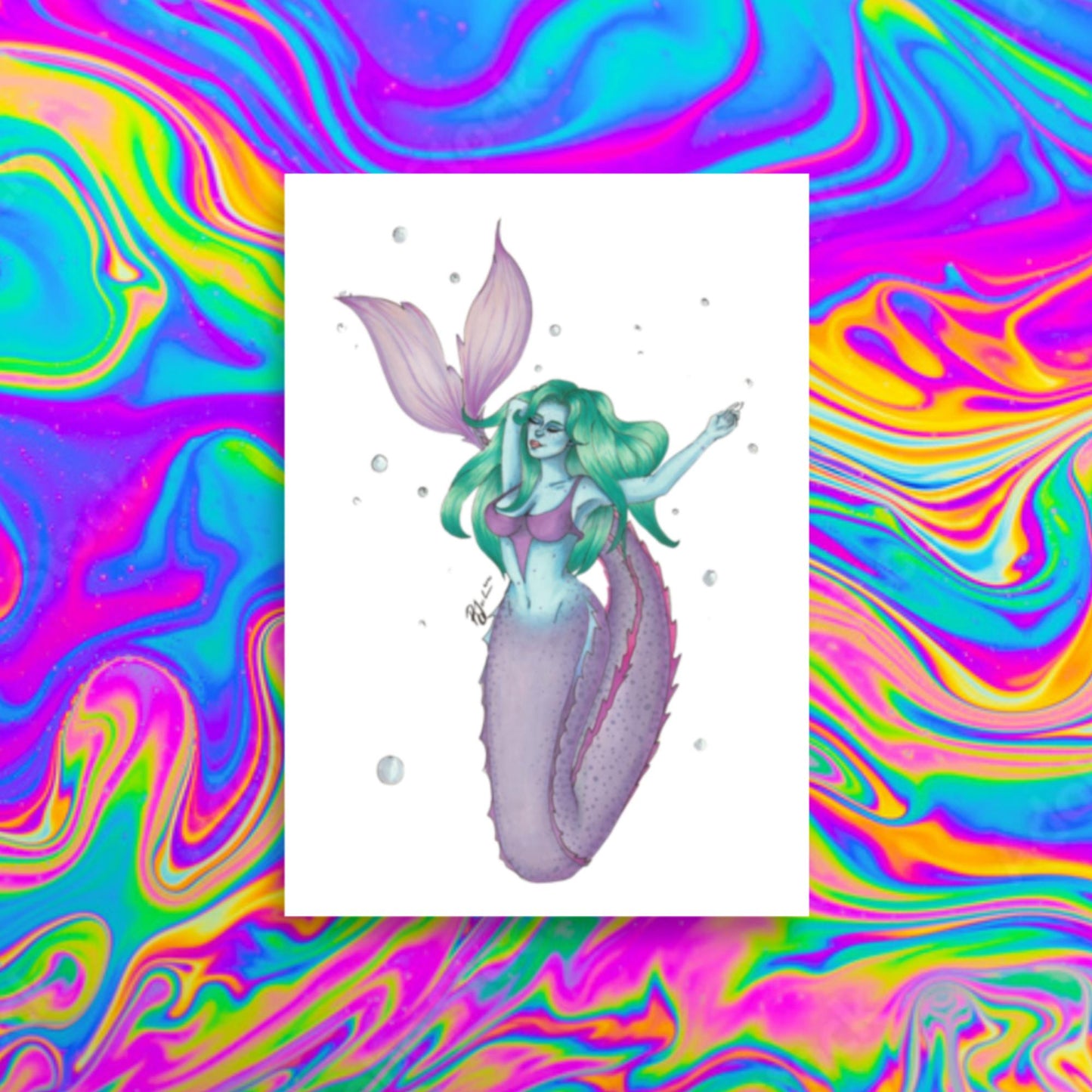 Bubble maid Print