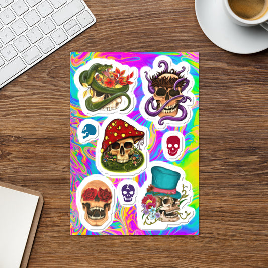 skull 2 Sticker sheet