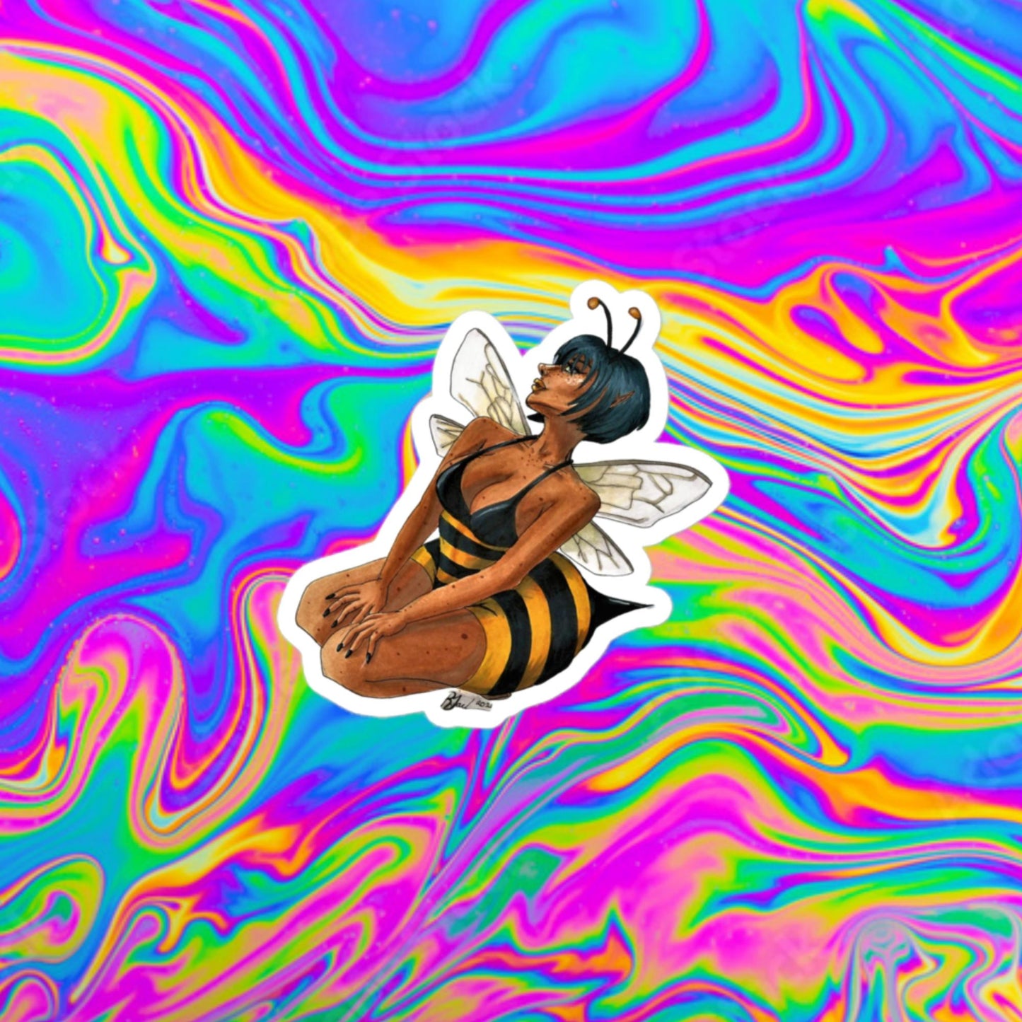 best bee-haviour Bubble-free stickers
