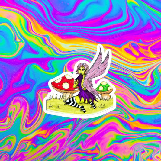 Pixie pin-up Bubble-free stickers
